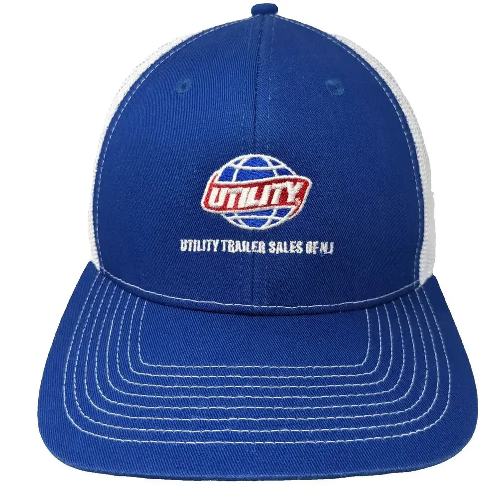 Outdoor Cap Trucker Hat Blue One Size Utility Trailer Sales of NJ Mesh Snapback